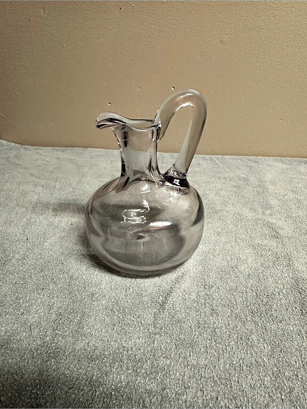 Glass Pitcher with Handle, Clear